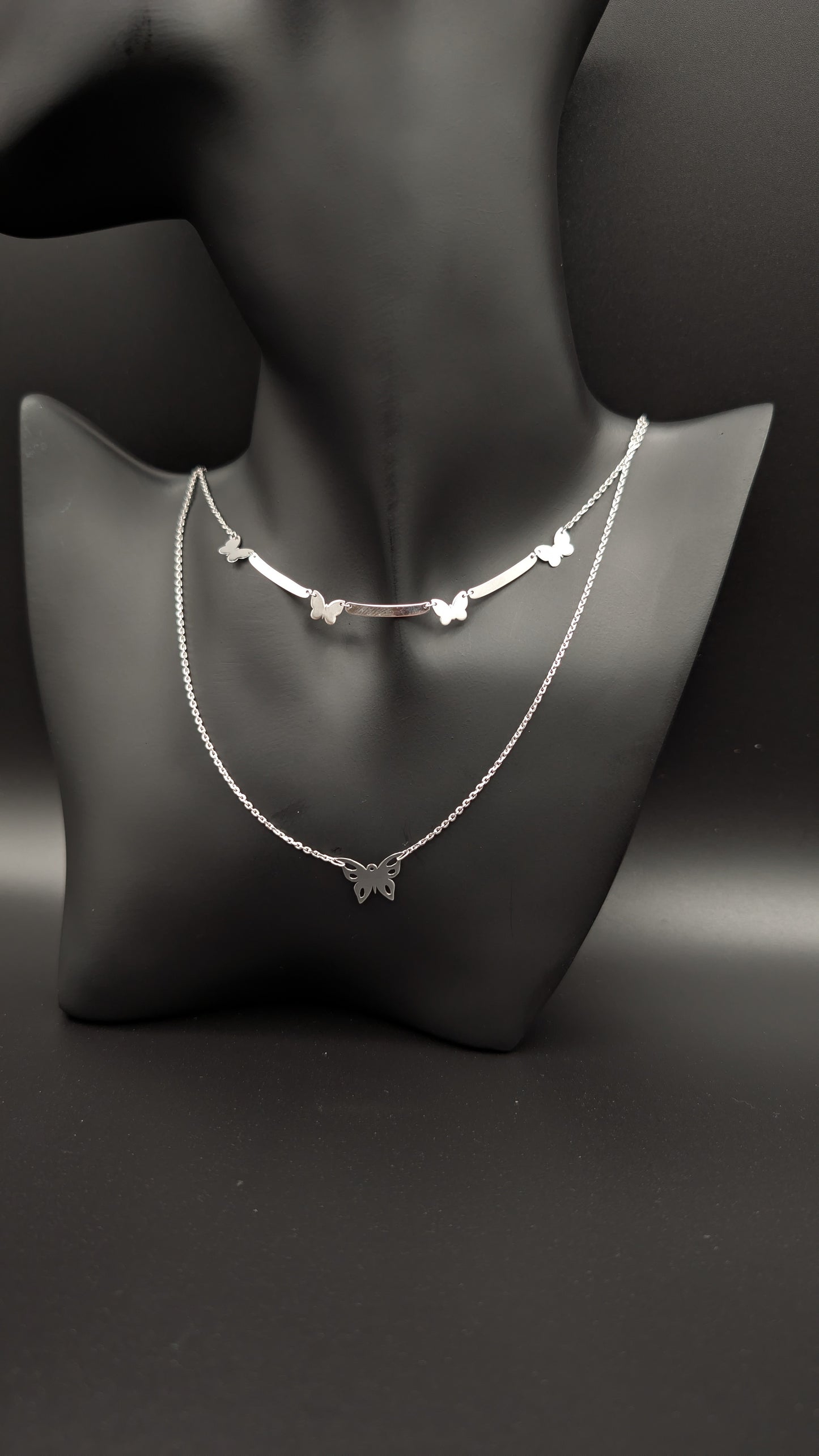 Silver Flutter Necklace
