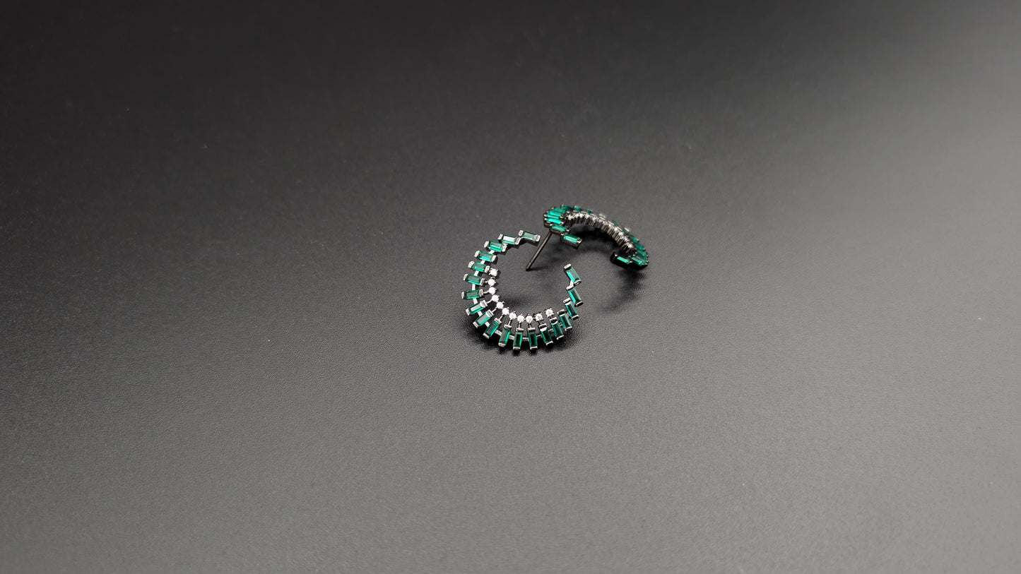 Green Shell Earrings