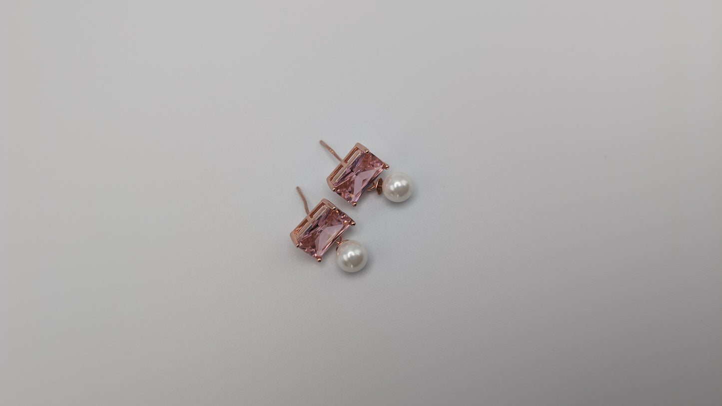 Blush Pearl Drop Earrings