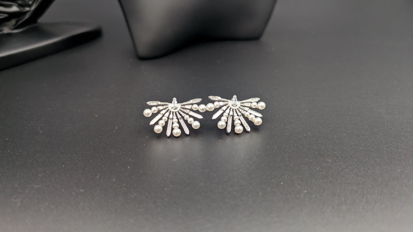 Pearly Moon Earrings