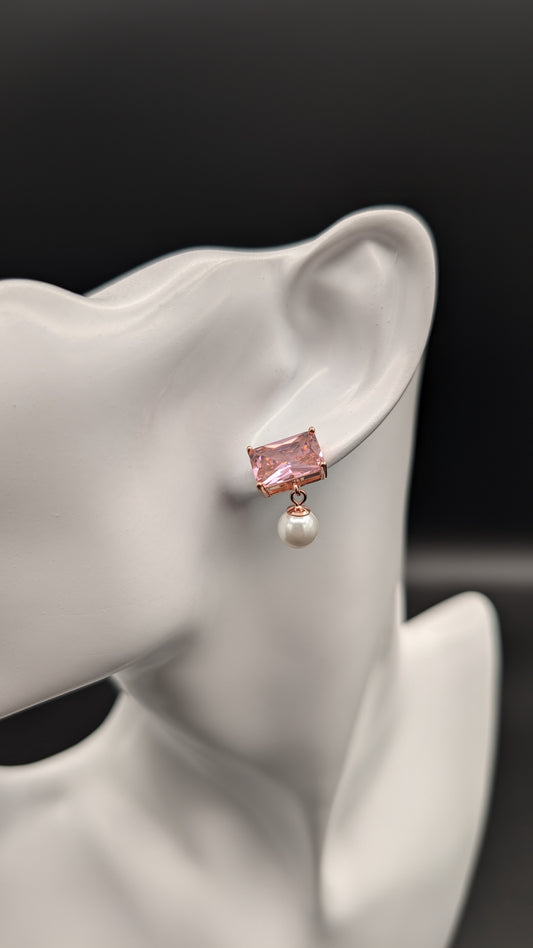 Blush Pearl Drop Earrings